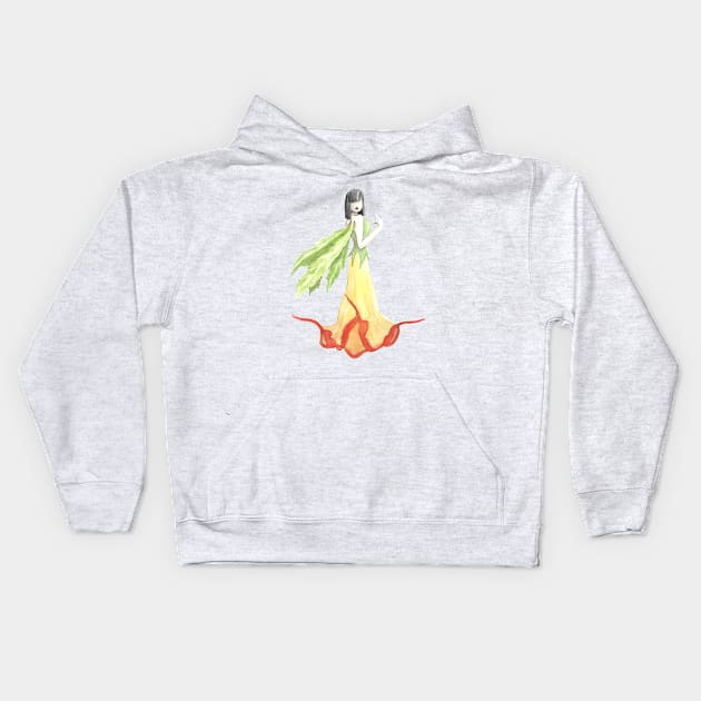 Datura fairy Kids Hoodie by Créa'RiBo